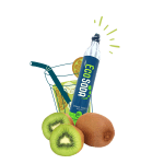 Image bouteille ÉcoSoda avec kiwi