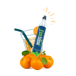Image bouteille ÉcoSoda avec orange